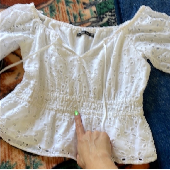 Abercrombie off shoulder blouse size xxs - Picture 6 of 7